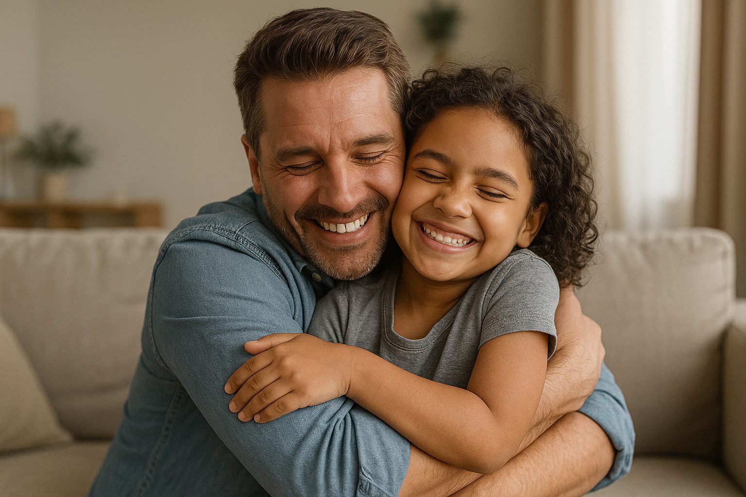 Father Daughter Candid Photo-Free High-Res Download-Getfreephoto.com