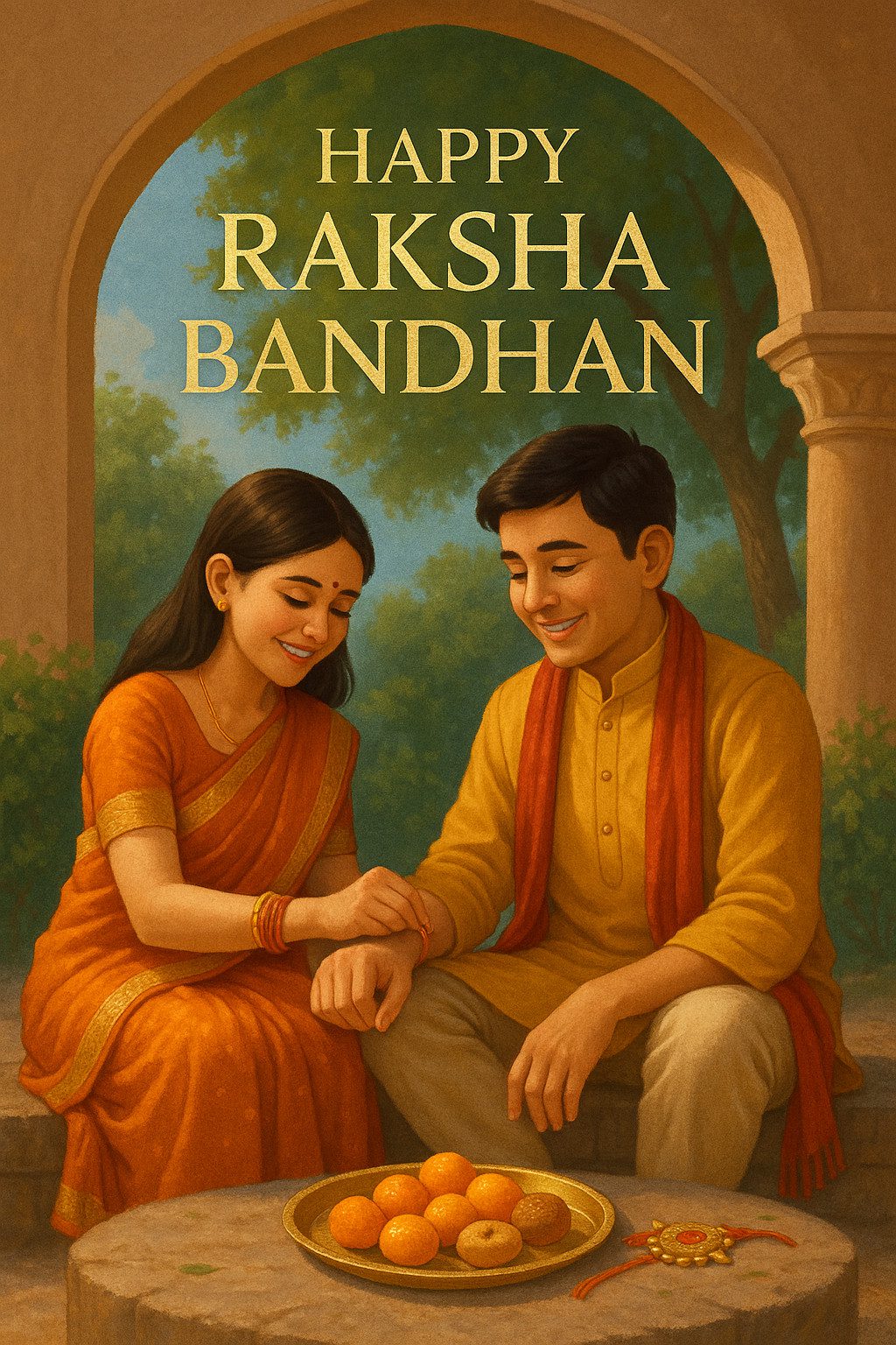 Raksha Bandhan 2025 Poster Free Download-Getfreephoto.com
