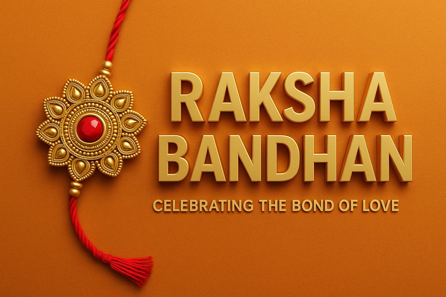 Raksha Bandhan Image 3d Rakhi Image Hd Celebration Love Festival Free Download-Getfreephoto.com